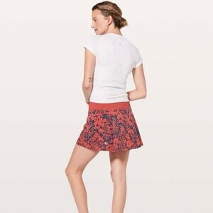 Lululemon Pace Rival skirt Canyon Onyx Blue/Dark Canyon" color and print sz4